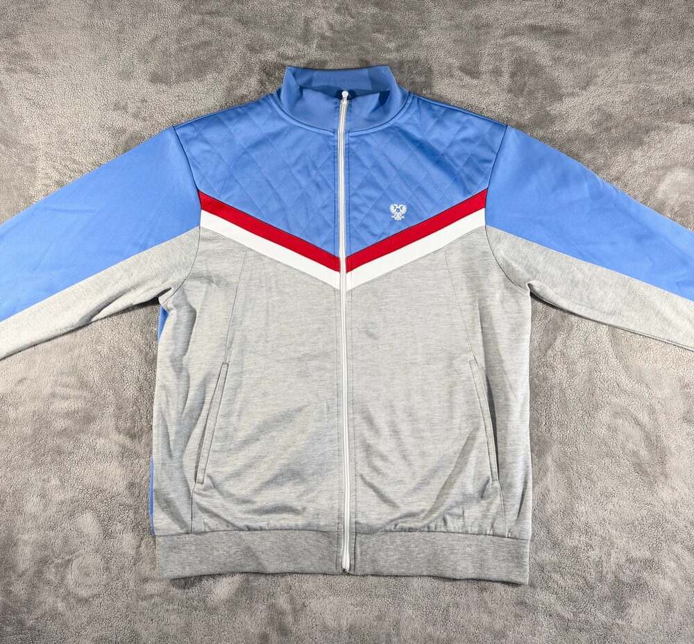 Imperial Motion Men's Vintage Russian Federation 2XL Quilted Zip Track Jacket